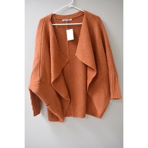 Chole K Burnt Orange Cardigan
